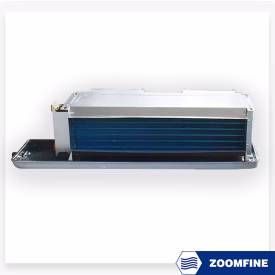 Low Noise BLDC Ec Motor Ceiling Concealed Floor Standing Fan Coil with Universal Drainage Connection